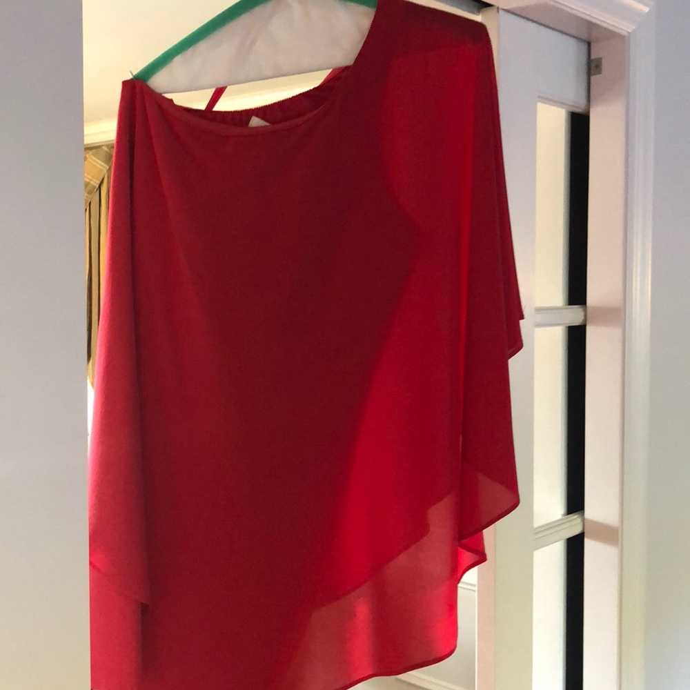 One should red mini dress